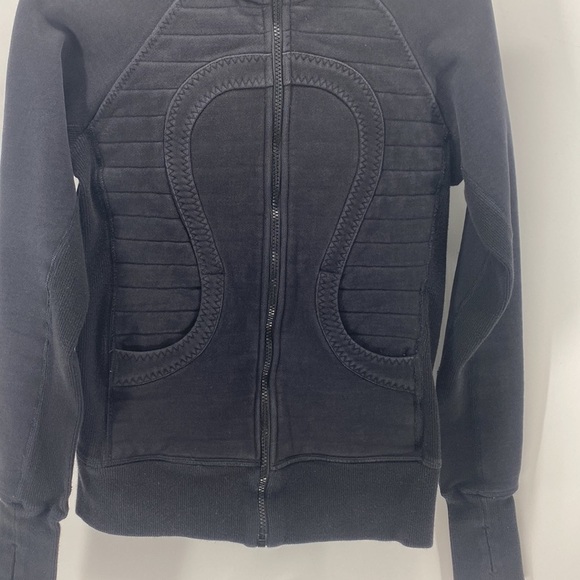 Lululemon Scuba black Jacket Sweater Yoga Zipper - Picture 2 of 10